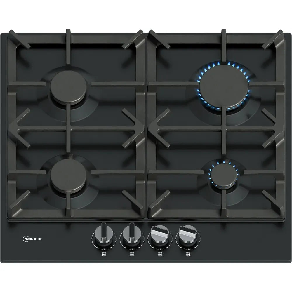 Neff N 70 60CM 4 Burner Gas Hob - Black | T26CIP8S0 from Neff - DID Electrical