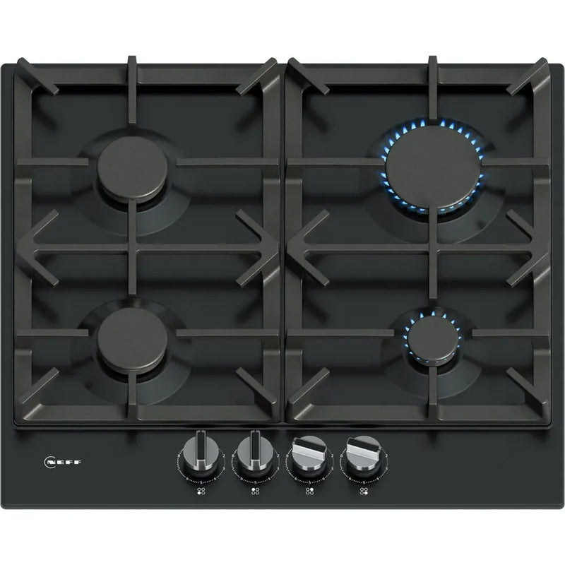 Neff N 70 60CM 4 Burner Gas Hob - Black | T26CIP8S0 from Neff - DID Electrical