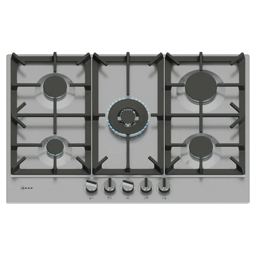 Neff N 70 75CM 5 Burner Gas Hob - Stainless Steel | T27CIQ8N0 from Neff - DID Electrical