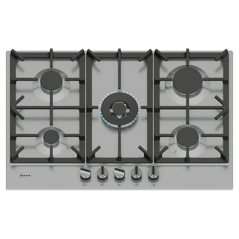 Neff N 70 75CM 5 Burner Gas Hob - Stainless Steel | T27CIQ8N0