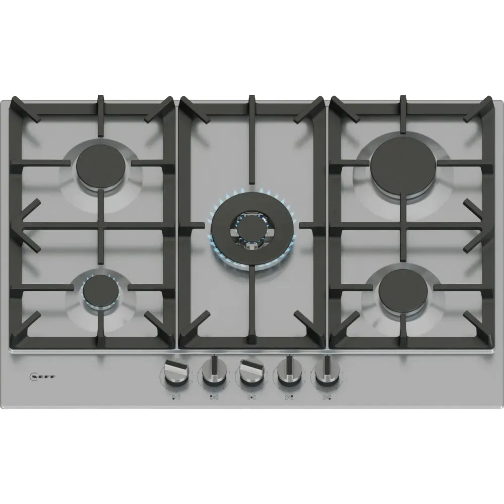 Neff N 70 75CM 5 Burner Gas Hob - Stainless Steel | T27CIQ8N0 from Neff - DID Electrical
