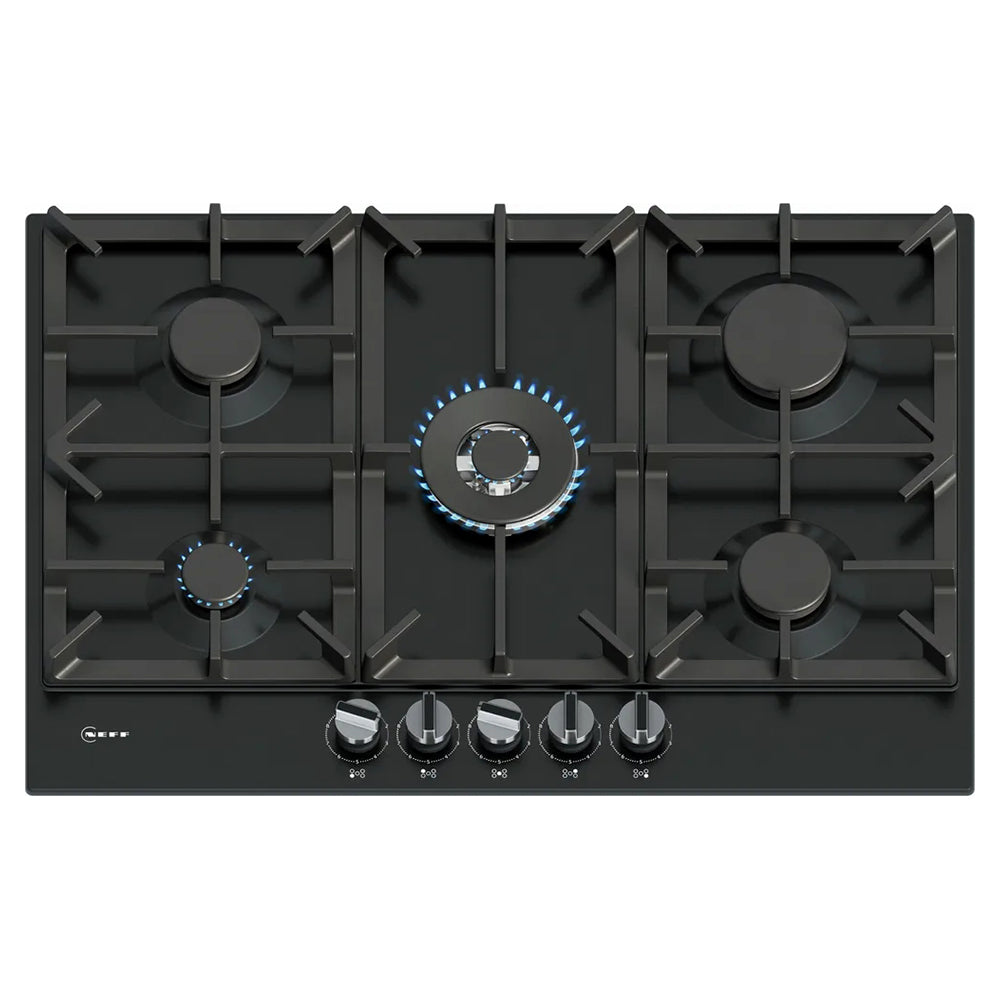 Neff N 70 75CM 5 Burner Gas Hob - Black | T27CIQ8S0 from Neff - DID Electrical