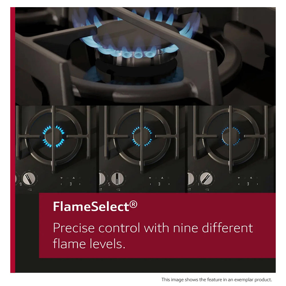 Neff N 70 75CM 5 Burner Gas Hob - Black | T27CIQ8S0 from Neff - DID Electrical