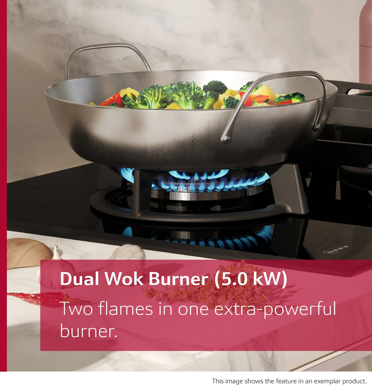 Neff N 70 75CM 5 Burner Gas Hob - Stainless Steel | T27CIS8N0