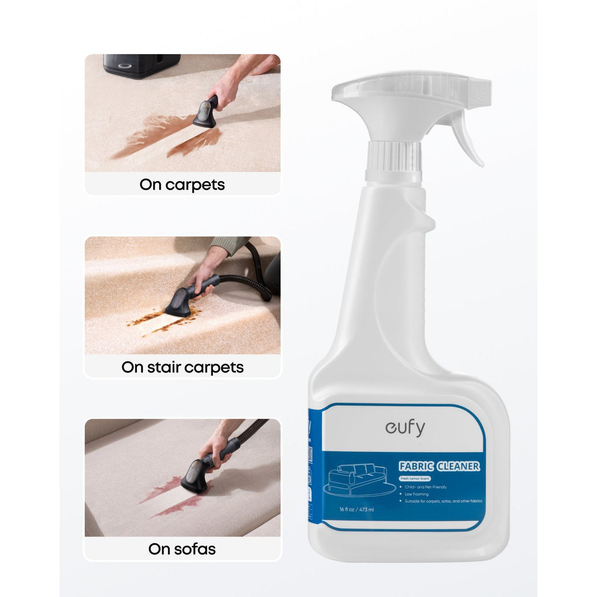 Eufy 473ML Fabric Cleaner | T290PG20 from Eufy - DID Electrical