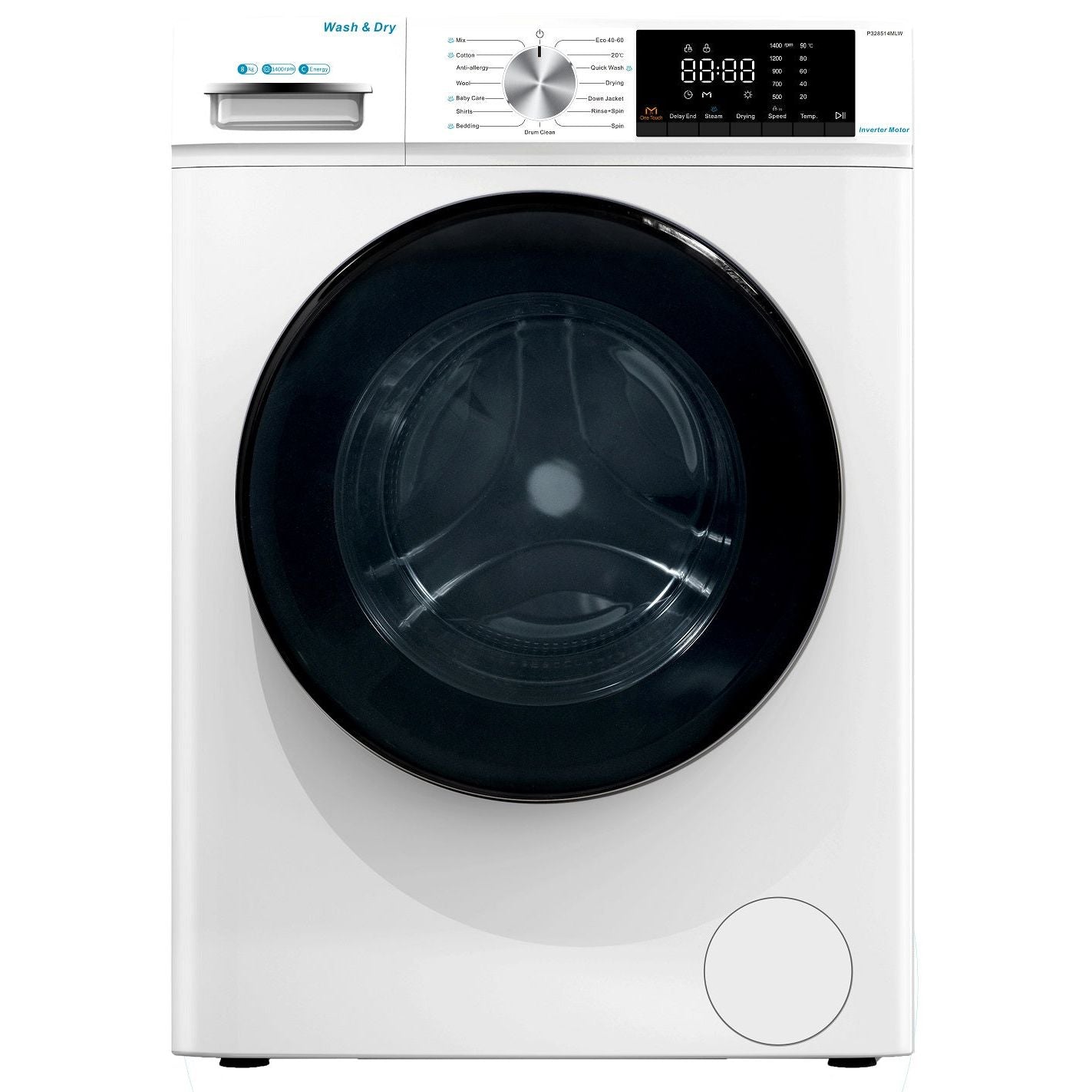 Thor 8KG/5KG 1400RPM Freestanding Washer Dryer - White | T328514MLW-A from Thor - DID Electrical ()