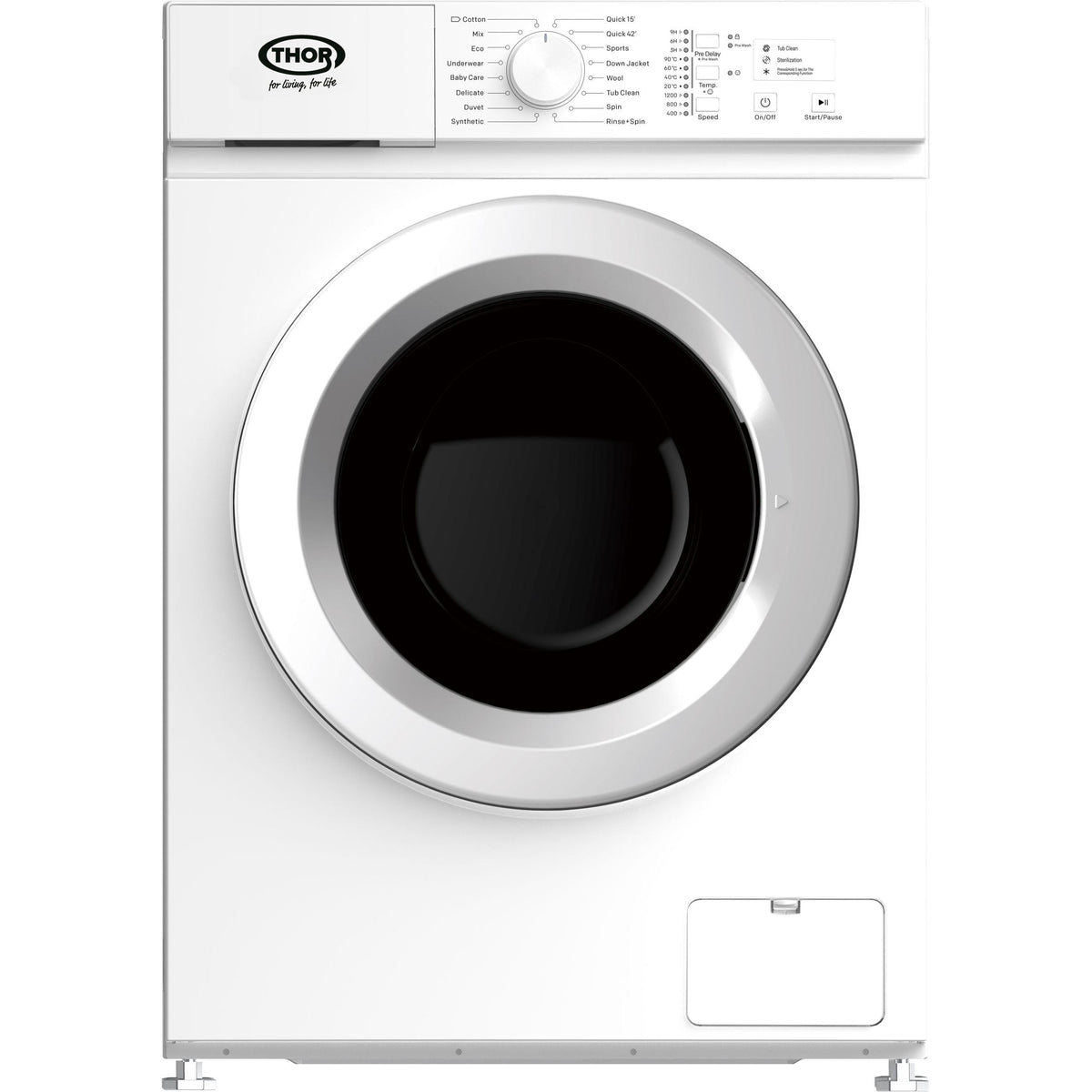 Thor 8KG 1200 Spin Freestanding Washing Machine - White | T35128SKW-A from Thor - DID Electrical