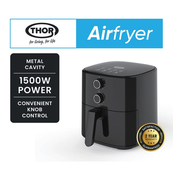 Thor 5L One Drawer Air Fryer - Black | T8351BL from Thor - DID Electrical