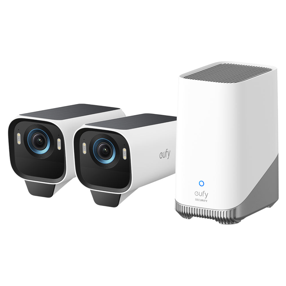 Eufy S3 Pro Wireless Security Camera 2‑Camera Kit – White | T88923W1 from Eufy - DID Electrical
