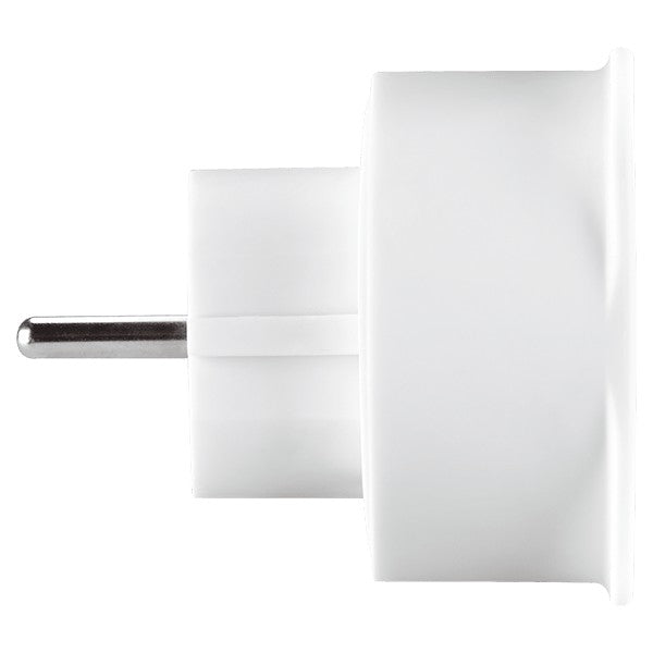 Masterplug UK to EU Travel Adaptor - White | TAEUR-MP from Masterplug - DID Electrical