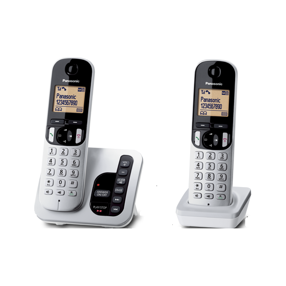 Panasonic Digital Cordless Answering System - Black | TAP222ST from Panasonic - DID Electrical