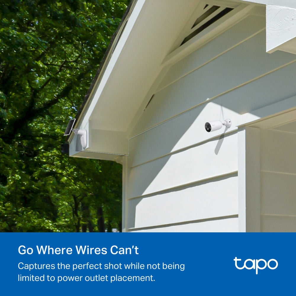 Tapo 2K Solar Powered Security Camera Kit - White | TAPO C425 KIT from Tapo - DID Electrical