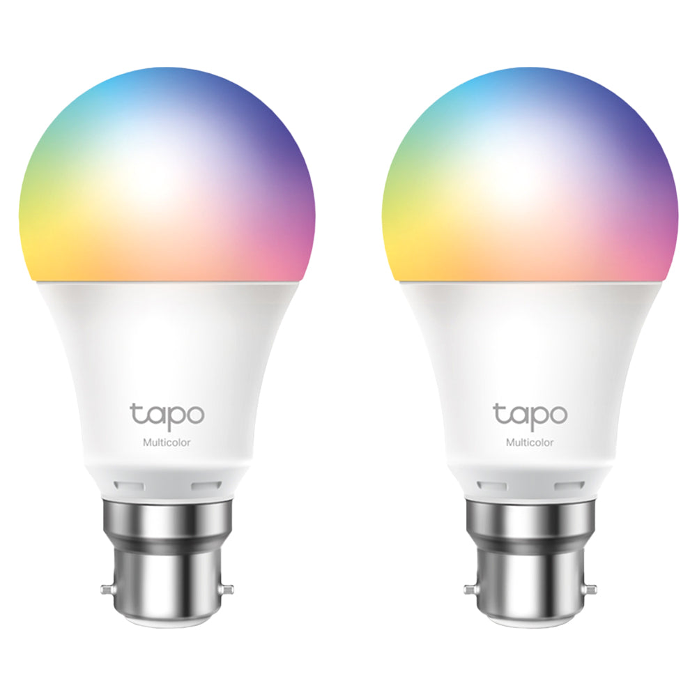 TP Link Smart Wi-Fi B22 Light Bulb - Multicolor | TAPOL530B-2PK from TP Link - DID Electrical