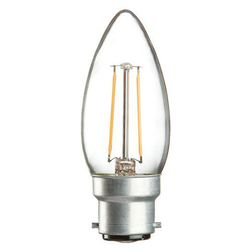 TCP 40W B22 Candle Filament Bulb - Clear | TCPBL-9 from TCP - DID Electrical