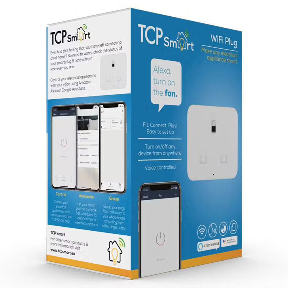 TCP Smart Wifi Plug Socket Single - White | TCPSCKNEW from TCP Smart - DID Electrical