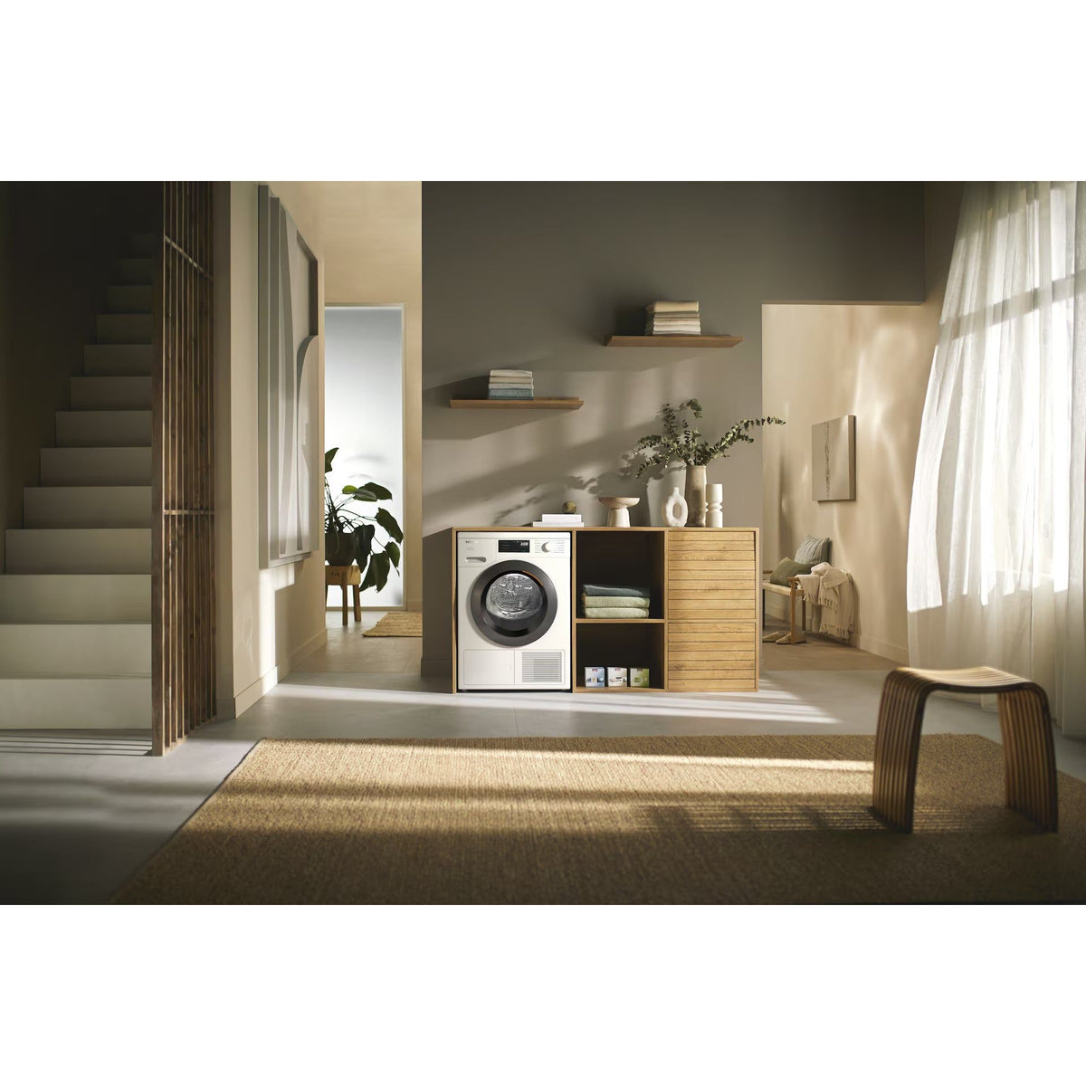 Miele T1 EcoSpeed 8KG Freestanding Heat Pump Tumble Dryer - Lotus White | TEC645 from Miele - DID Electrical