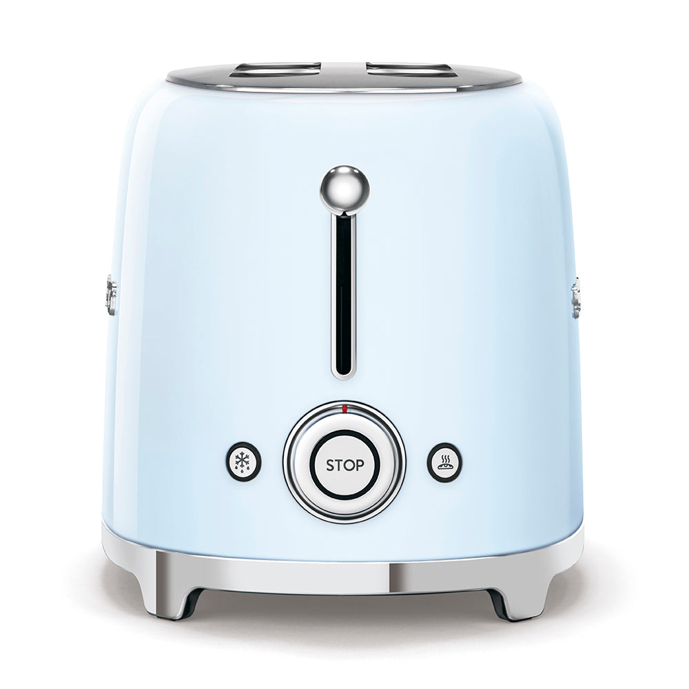 Smeg 950W 2 Slice Toaster - Pastel Blue | TSF01PBUK from Smeg - DID Electrical