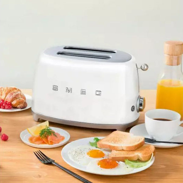 Smeg 950W 2 Slice Toaster - White | TSF01WHUK from Smeg - DID Electrical