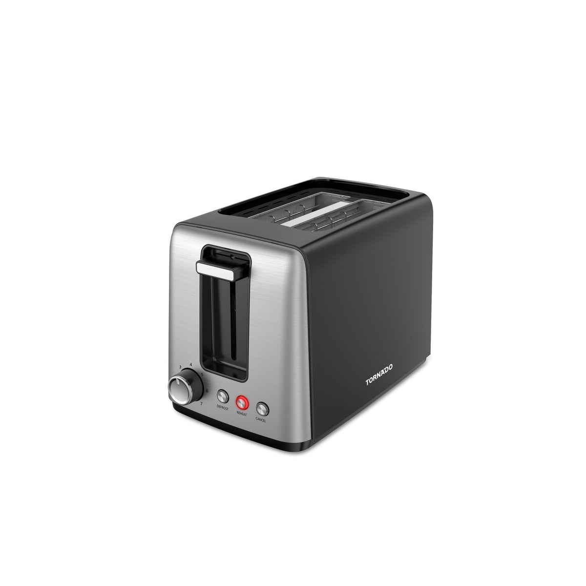 Tornado 2 Slice Toaster - Black | TTA01118-GS from Tornado - DID Electrical