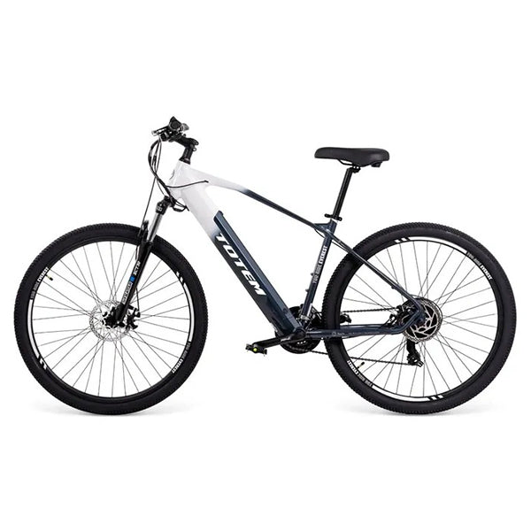 Totem Everest Electric Mountain Bike - Black &amp; White | TTMVRS13HLCT from Electric Bike - DID Electrical