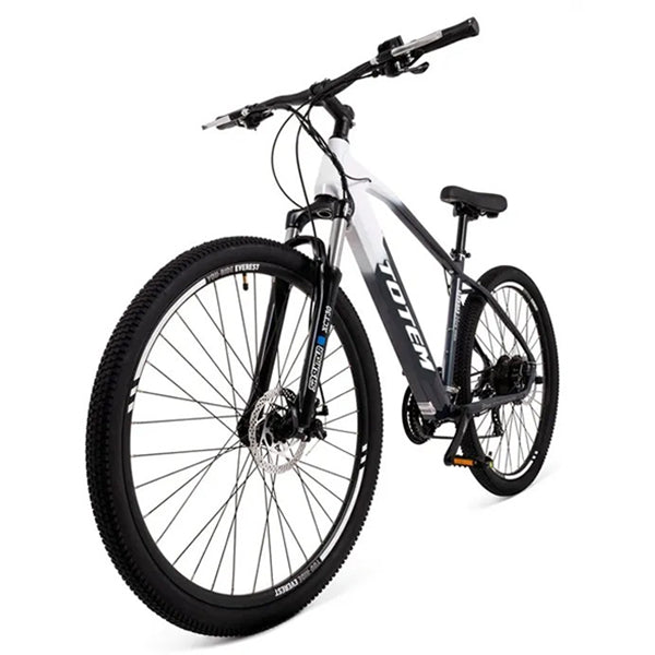 Totem Everest Electric Mountain Bike - Black &amp; White | TTMVRS13HLCT from Electric Bike - DID Electrical