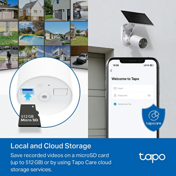 Tapo 2K Solar-Powered Security Camera with Kit - White | Tapo C410 KIT from Tapo - DID Electrical