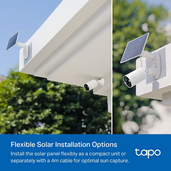 Tapo 2K Solar-Powered Security Camera with Kit - White | Tapo C410 KIT from Tapo - DID Electrical