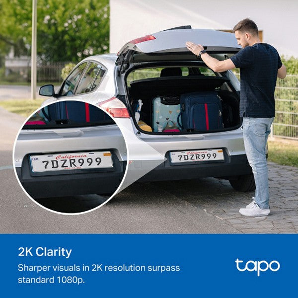 Tapo 2K Solar-Powered Security Camera with Kit - White | Tapo C410 KIT from Tapo - DID Electrical