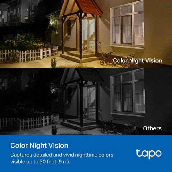 Tapo 2K Solar-Powered Security Camera with Kit - White | Tapo C410 KIT from Tapo - DID Electrical