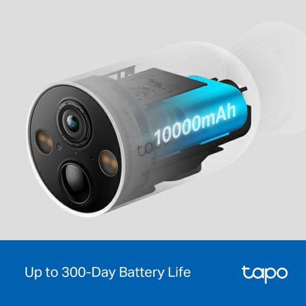Tapo 2K Smart Wire-Free Security Camera - White | Tapo C425 from Tapo - DID Electrical