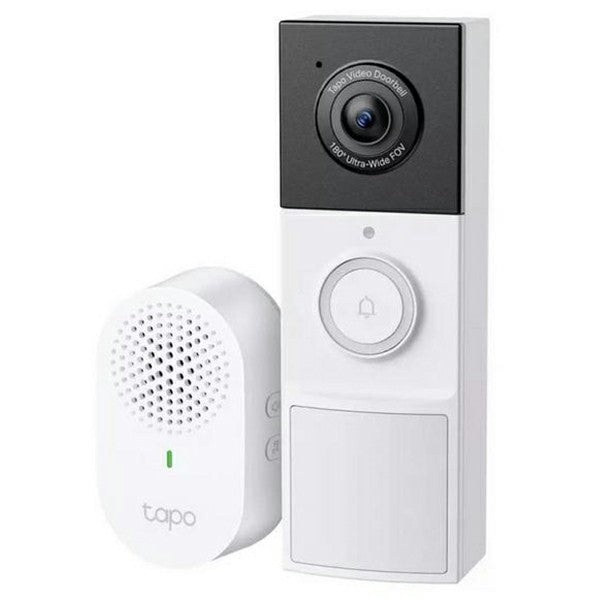 Tapo 2K Wireless Video Doorbell Camera with Chime - White | Tapo D210 from Tapo - DID Electrical