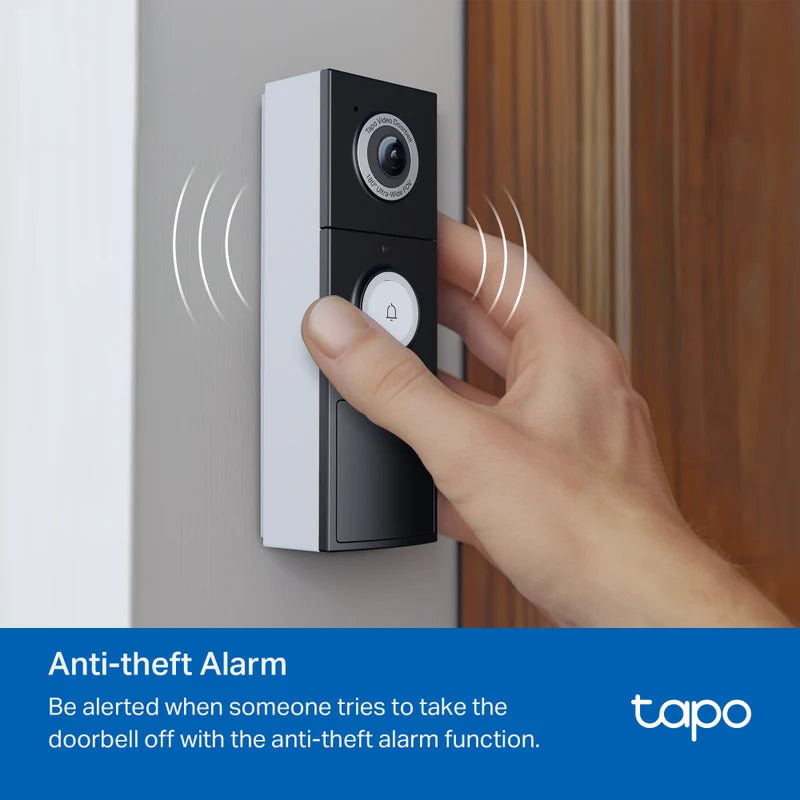 Tapo 2K Wired & Battery Video Doorbell | TAPO D235 from Tapo - DID Electrical