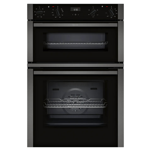 Neff N50 105L Built-In Electric Double Oven - Graphite Grey | U1ACE2AG3B