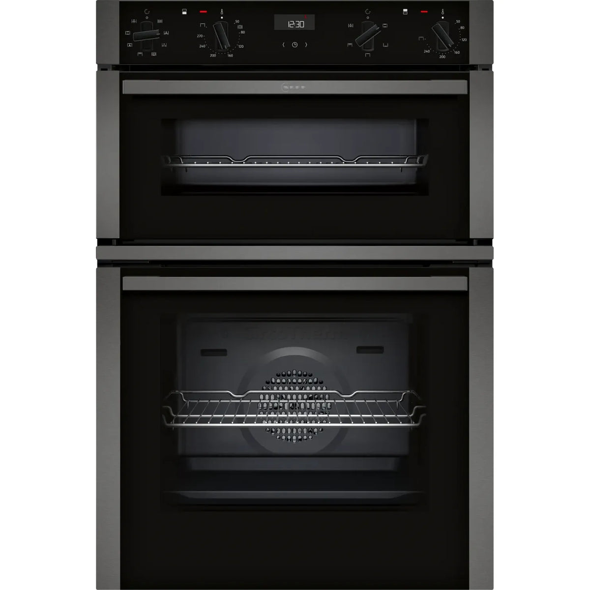 Neff N 50 Built-in Electric Double Oven - Graphite Grey | U1ACE2AG3B from Neff - DID Electrical