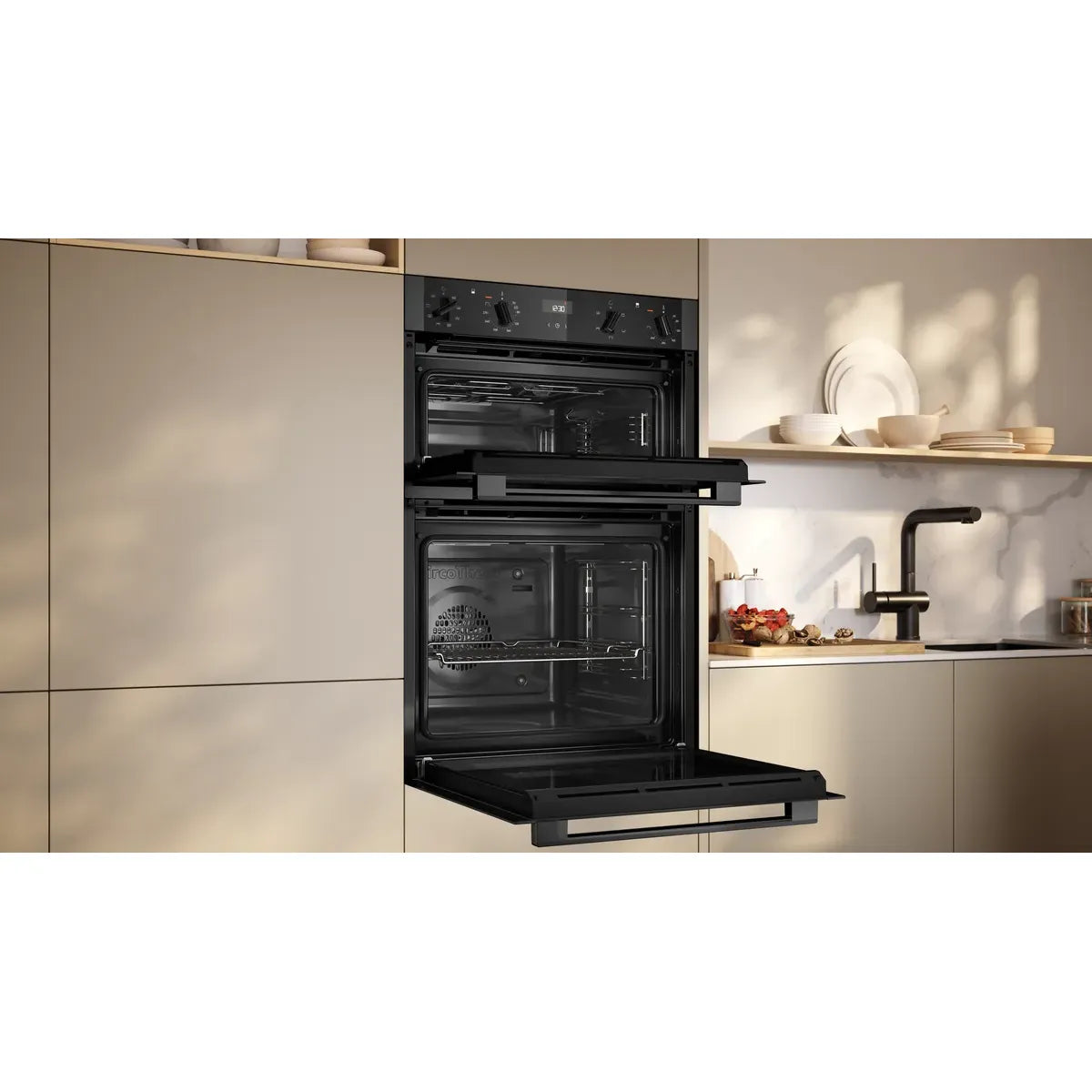 Neff N 50 Built-in Electric Double Oven - Graphite Grey | U1ACE2AG3B from Neff - DID Electrical