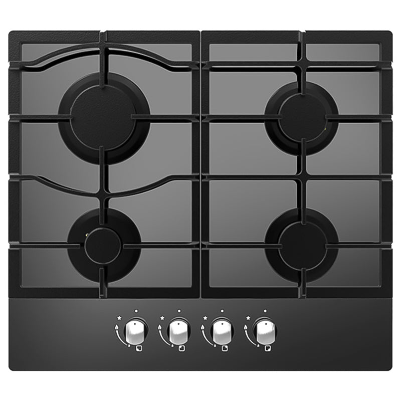 Cata 60CM 4 Zone Gas on Glass Hob - Black | UBGOG601BK from Cata - DID Electrical