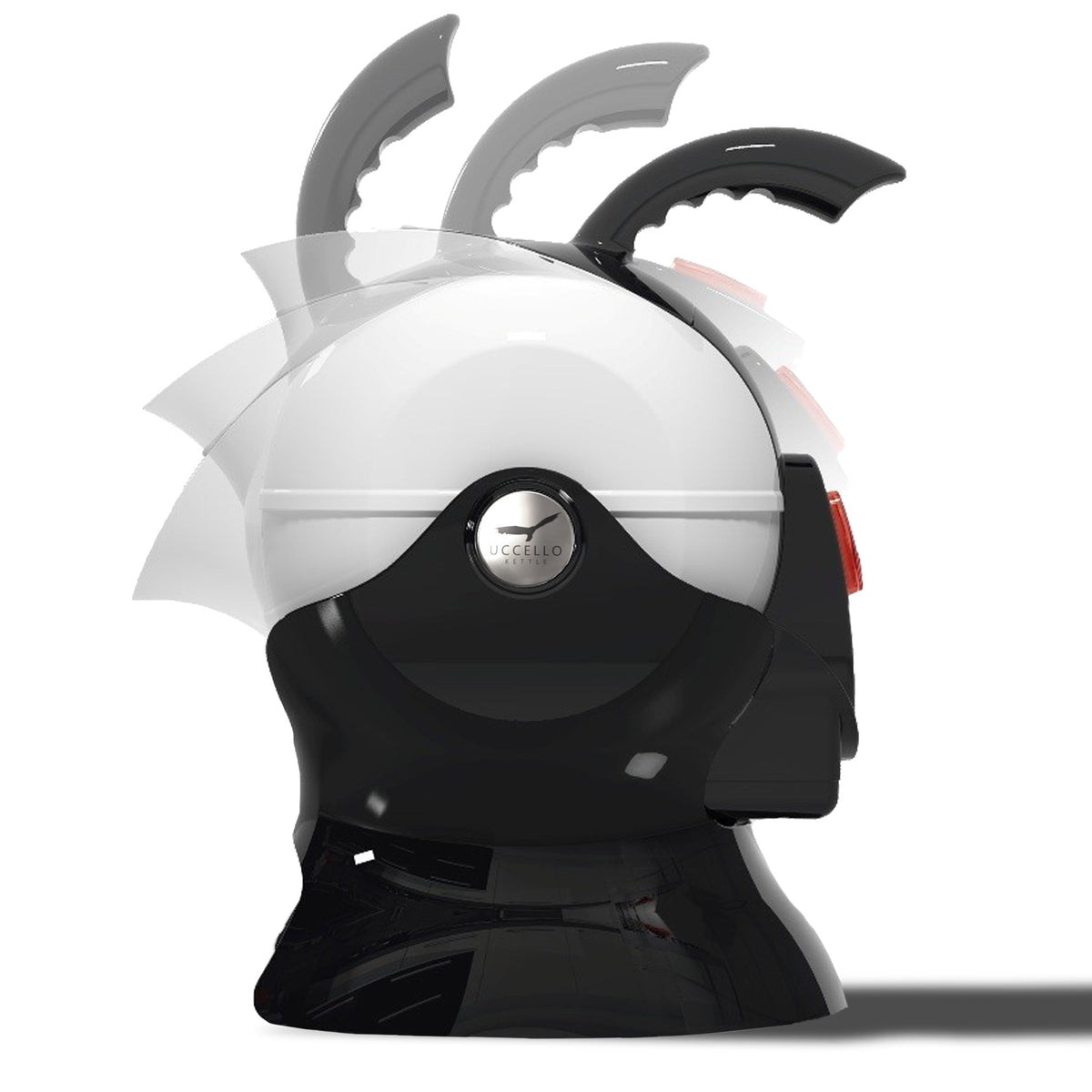 Uccello Tilt-To-Pour Kettle 1.5L – Black &amp; White | UCELLO1 from Uccello Designs - DID Electrical