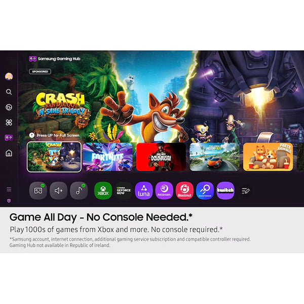 Samsung U7000F 50" 4K Smart TV - Black | UE50U7000FKXXU from Samsung - DID Electrical