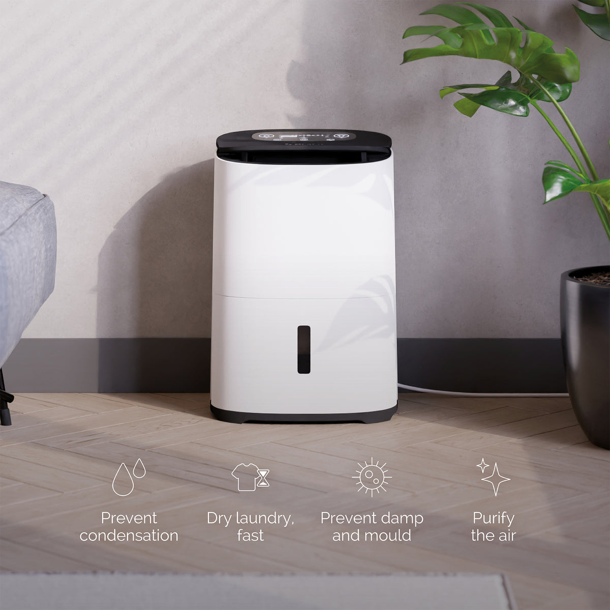 MeacoDry Arete Two 12L Dehumidifier with Air Purifier - White | 44005/ARETE2
