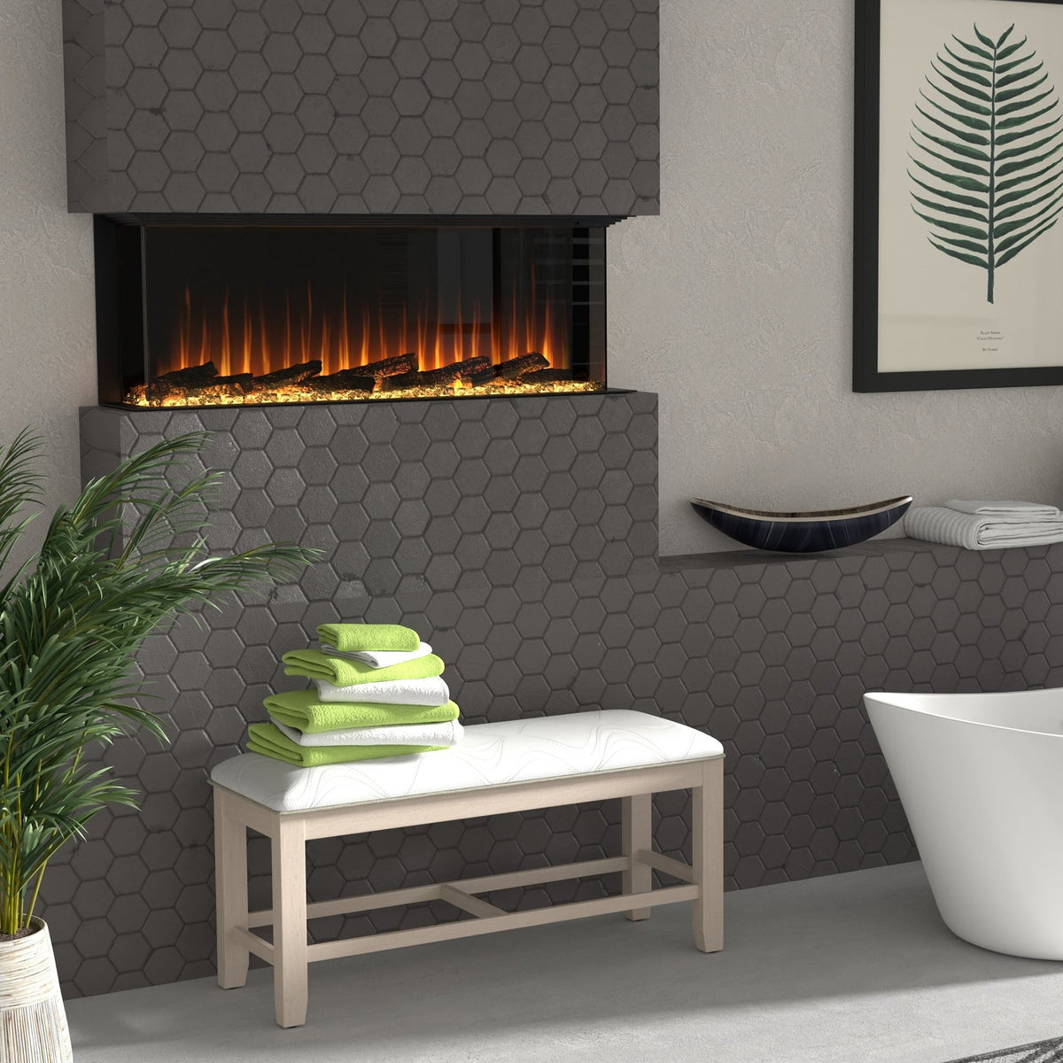 Dimplex Ignite Ultra 50" Built-In Electric Fire - Black | ULT50