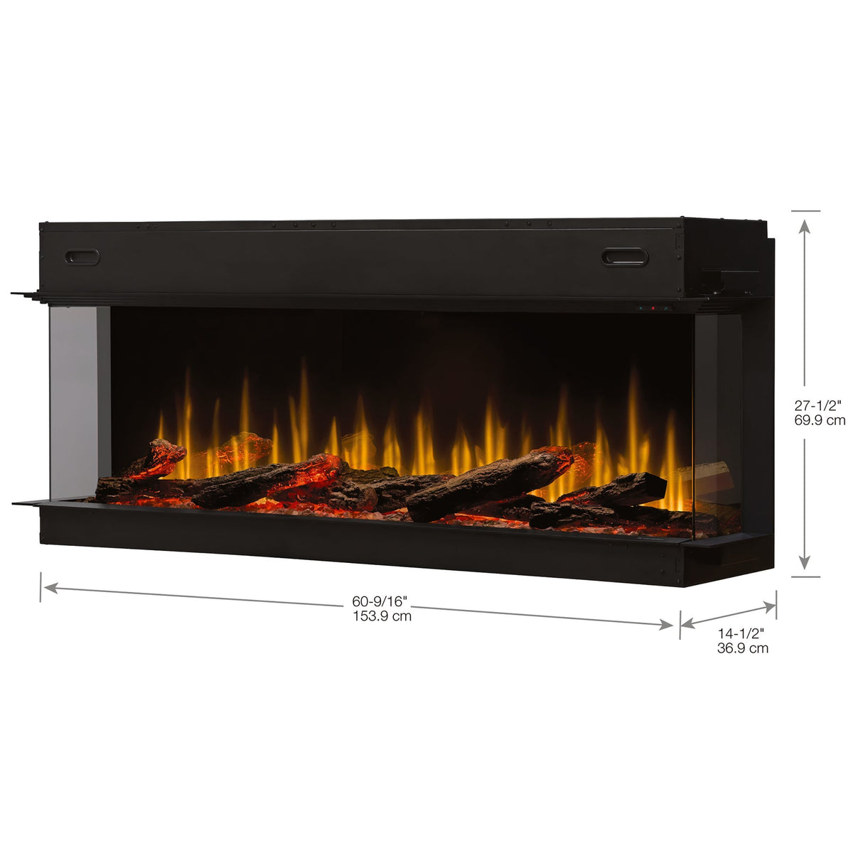 Dimplex Ignite Ultra 60" Built-In Electric Fire - Black | ULT60