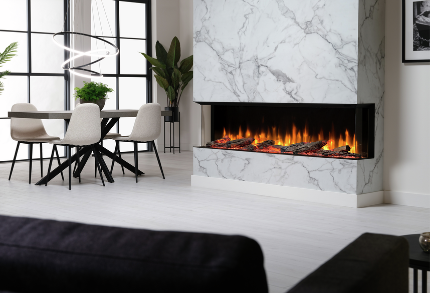 Dimplex Ignite Ultra 74" Built-In Electric Fire - Black | ULT74