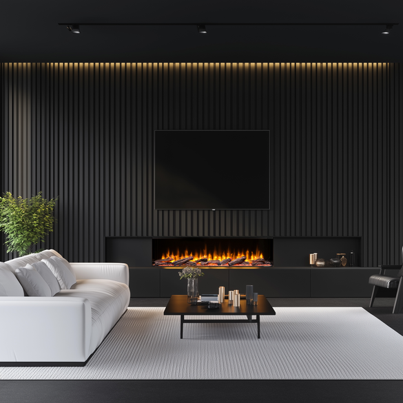 Dimplex Ignite Ultra 74" Built-In Electric Fire - Black | ULT74