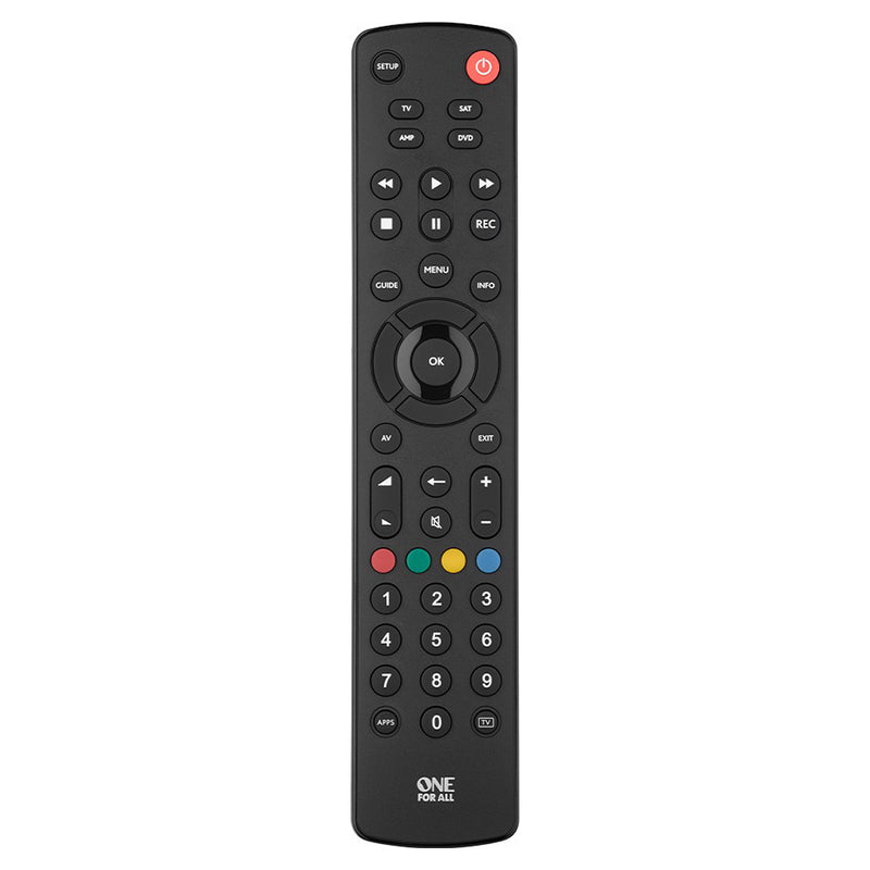 One For All Universal Remote for Control 4 Devices - Black | URC1240 from One For All - DID Electrical