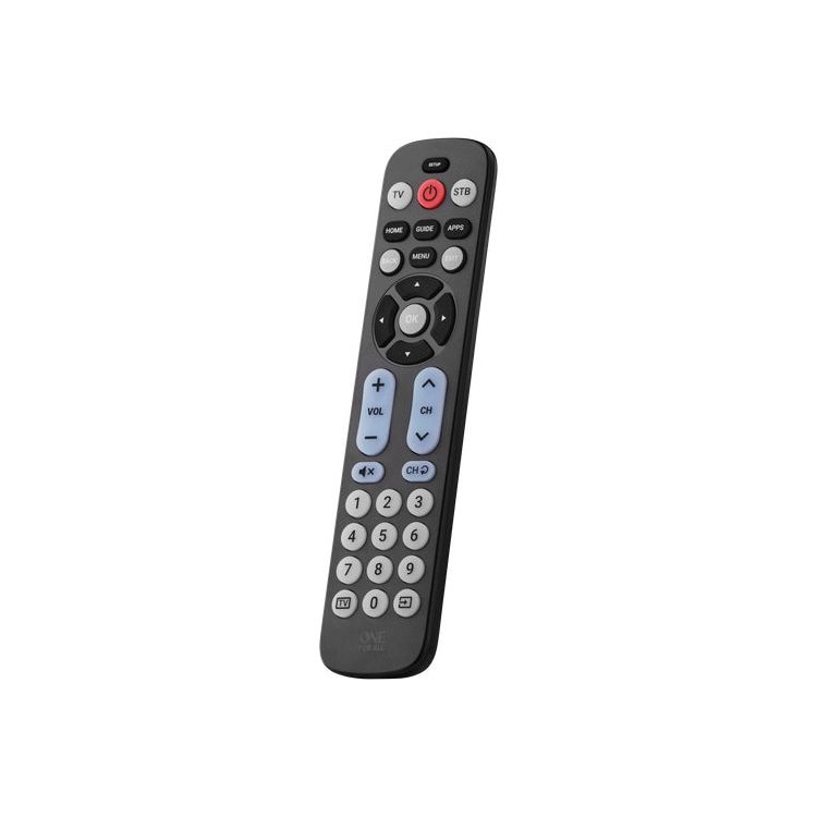 One For All Big Button Remote - Black | URC6821 from One For All - DID Electrical