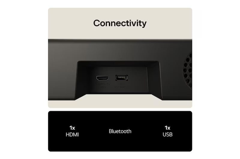 LG US20A 2.0CH Sounbar - Black | US20A.CGBRLLK