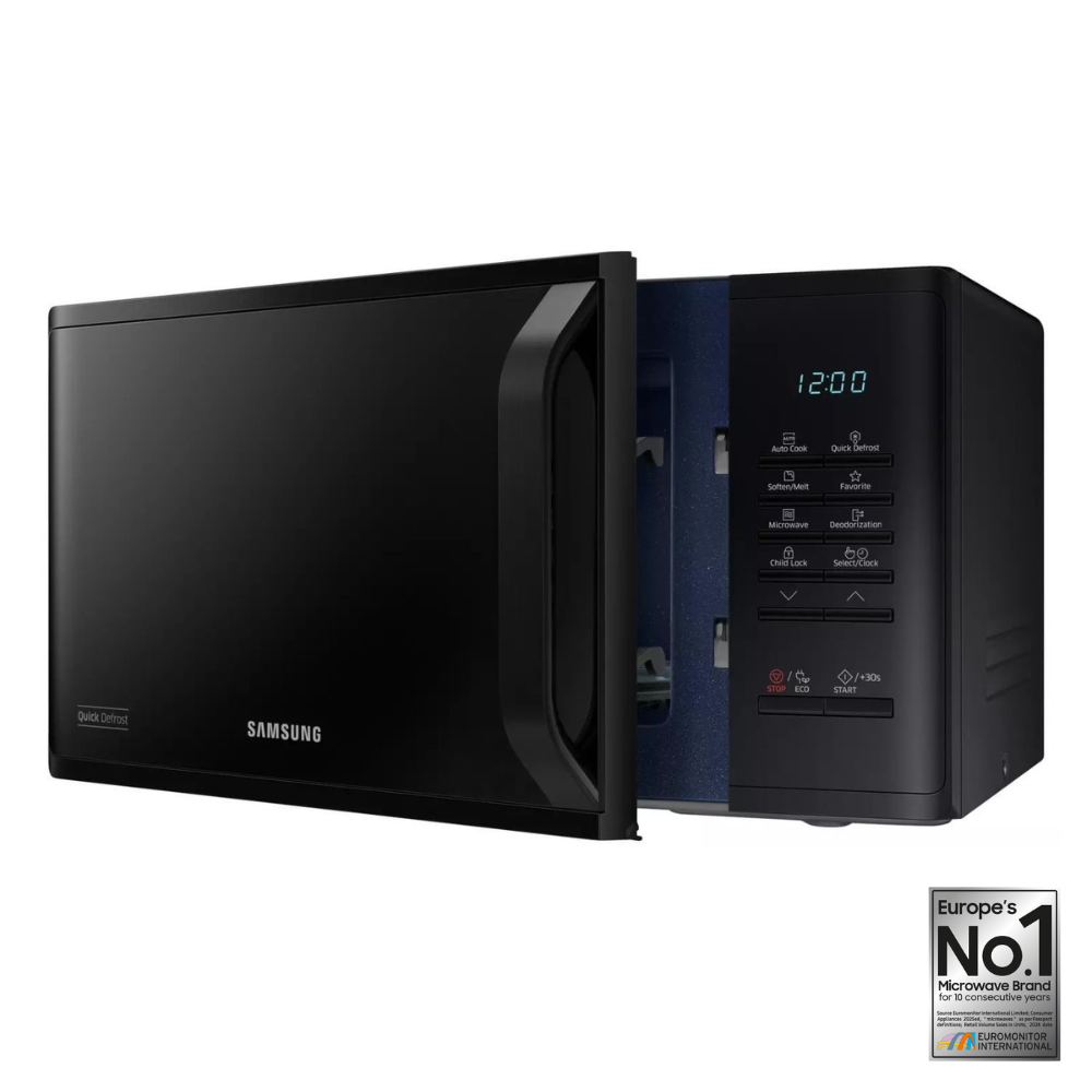 Samsung 23L Freestanding Microwave - Black | MS23K3515AK/EU from Samsung - DID Electrical