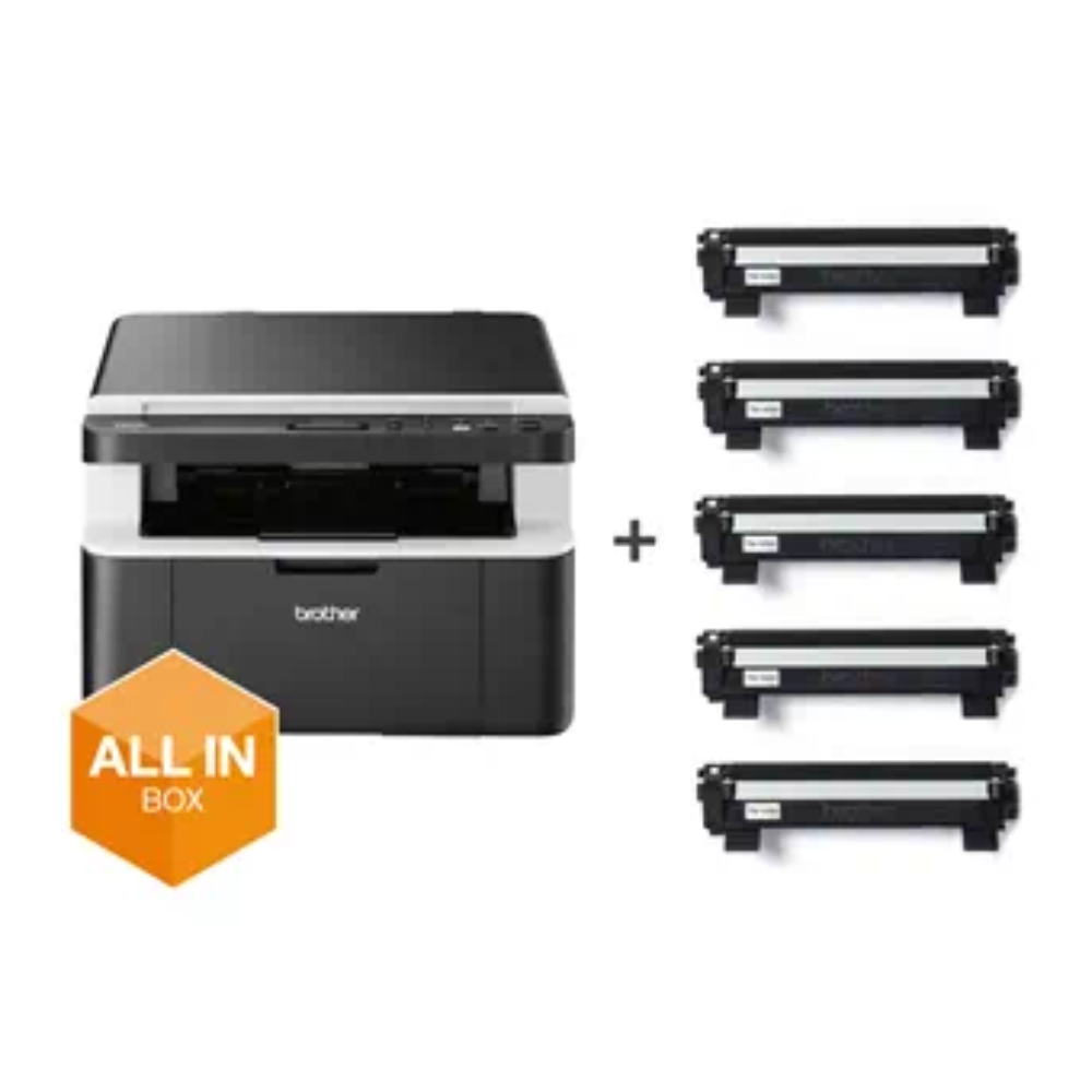 Brother Wireless Compact All-in-one Mono Laser Printer - Black | DCP1612WVB from Brother - DID Electrical