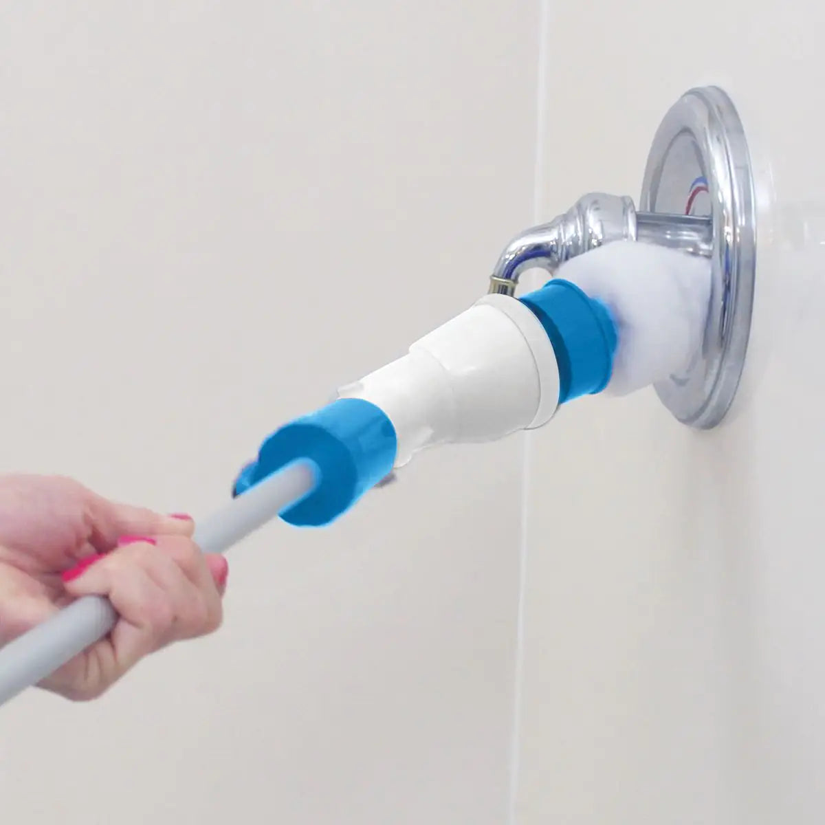 JML Hurricane Spin Scrubber The Reach Anywhere Cordless Electric Scrubber - White &amp; Blue | V0827 from JML - DID Electrical