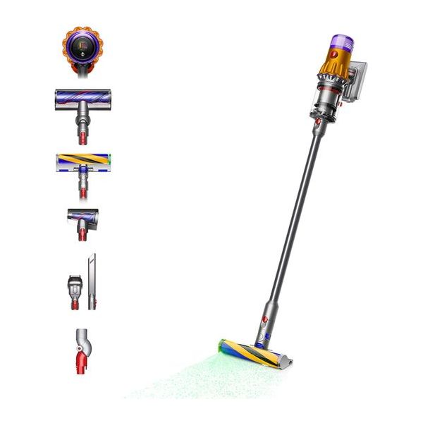 Dyson V12 Absolute Cordless Vacuum Cleaner - Nickel &amp; Yellow | V12ABSOLUTENE from Dyson - DID Electrical